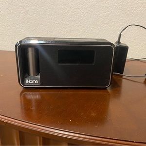 iHome Alarm Clock with Radio, Bluetooth, and Detachable Portable Charger